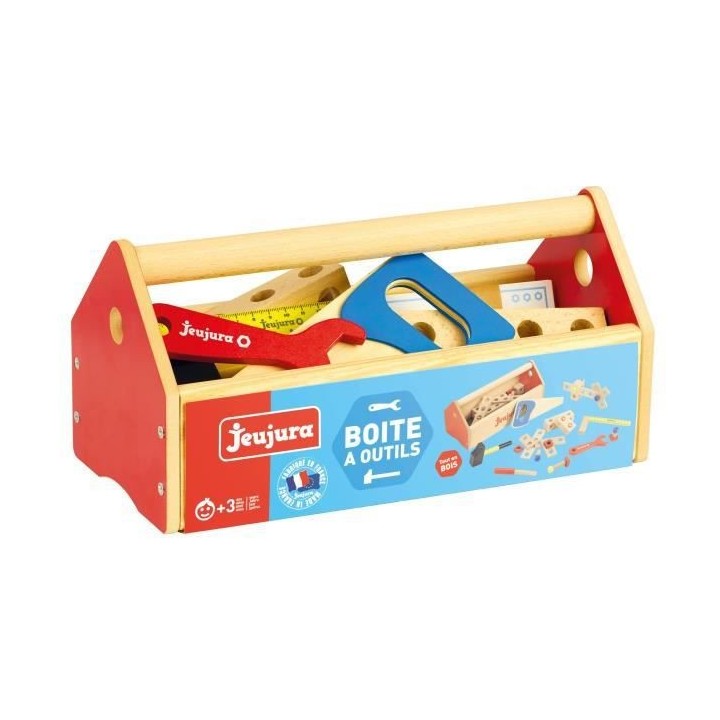 JEUJURA Boite a outils en bois