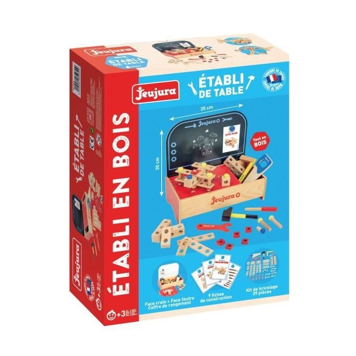 JEUJURA Etabli de table en bois