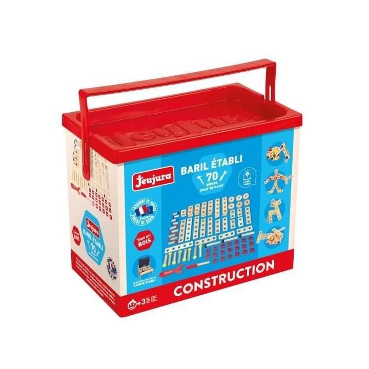 JEUJURA Baril établi - 70 pieces pour bricoler