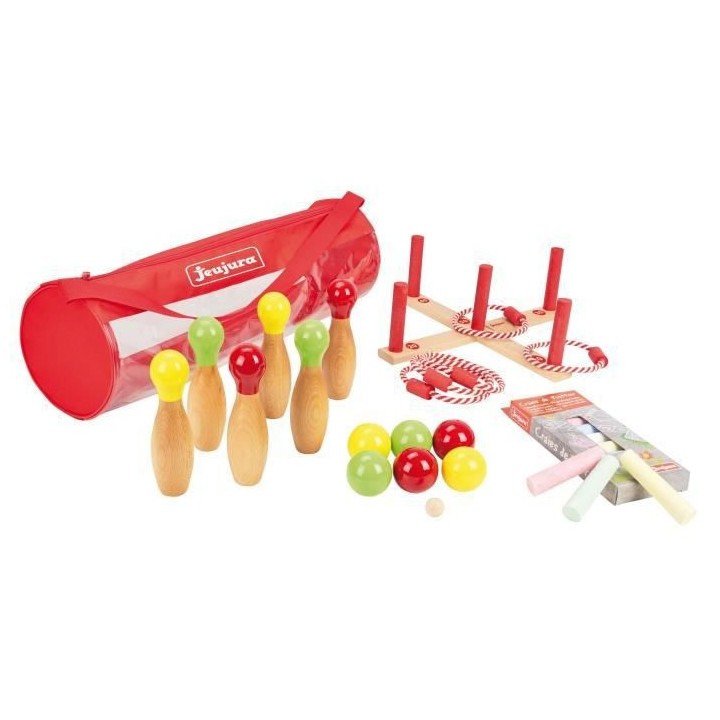 JEUJURA Pack de jeux d'exterieur en bois