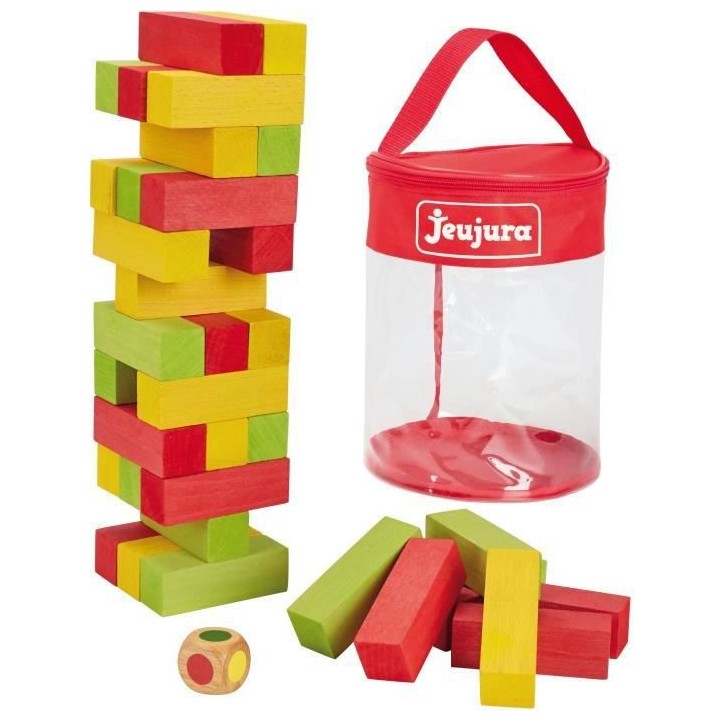 JEUJURA Grande Tour infernale en bois - 8607 - Jeux de société - Jeu