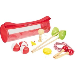 JEUJURA Pack de jeux d'adresse : diabolo, bilboquet, corde a sauter, y