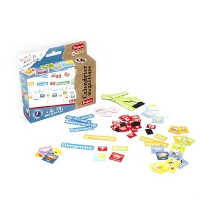 JEUJURA Magnets pour tableau Calendrier - Coffret De 80 Caracteres