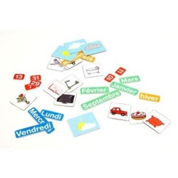 JEUJURA Magnets pour tableau Calendrier - Coffret De 80 Caracteres