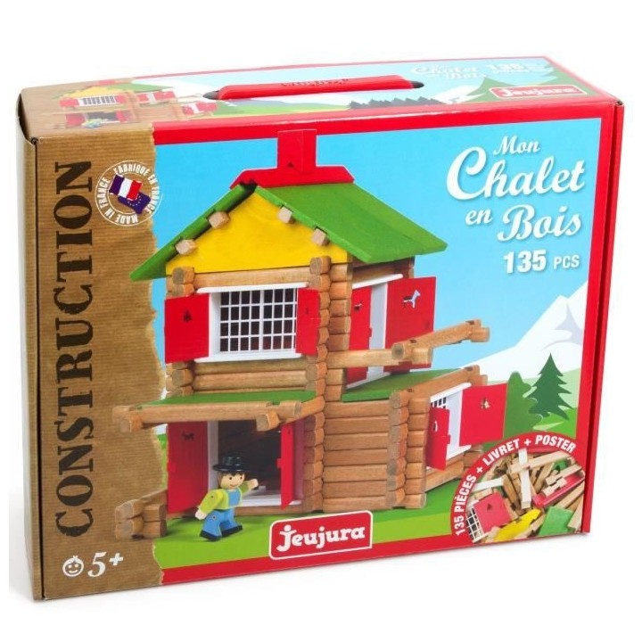 JEUJURA - Mon Chalet en Bois, 135 pieces