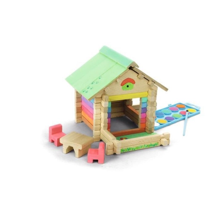 JEUJURA Maison A Peindre - 65 Pieces