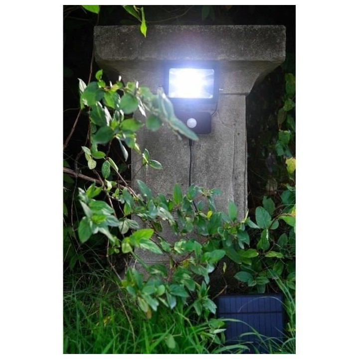 Lampe solaire avec détecteur de mouvements - Blanc - L 15,9 x P 6 x H