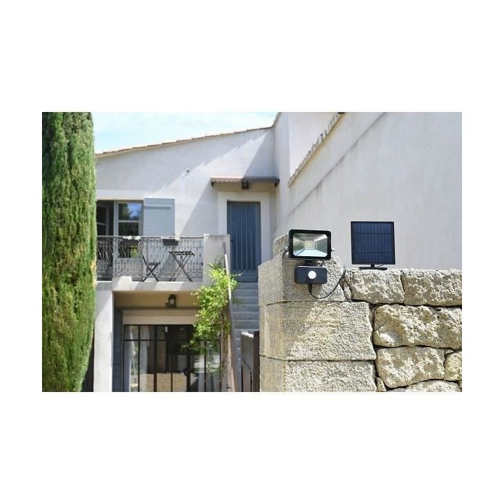 Lampe solaire avec détecteur de mouvements - Blanc - L 15,9 x P 6 x H