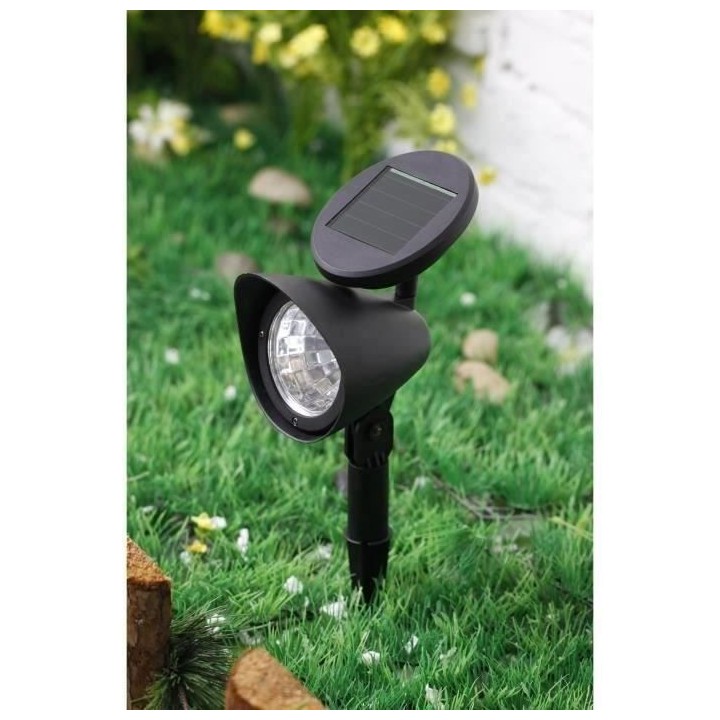 GALIX Spot solaire en plastique - Noir