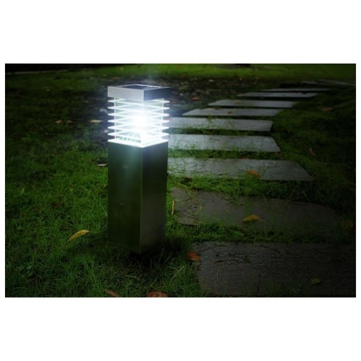 GALIX Borne solaire en inox - Gris