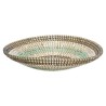 Panier rond en seagrass et PVC - Ø 38,5 x H. 8 cm - Multicolore