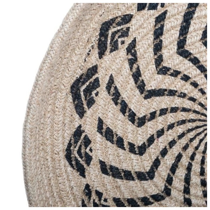 Lot de 2 Déco Murale - Panier Jute - Ø50 x 5,4 cm - Beige