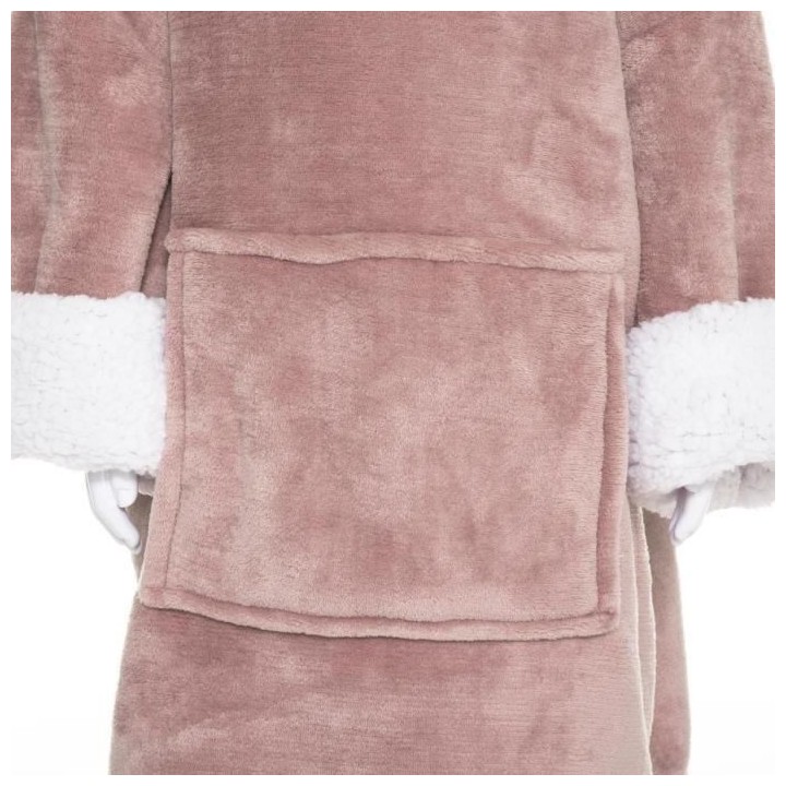 Plaid Sweat a capuche Licorne - Marron