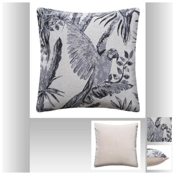 Coussin Jacq Perroq - 40 x 40 cm - Gris