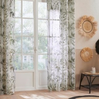 Voilage Fred Cuba - 140x240 cm - Kaki