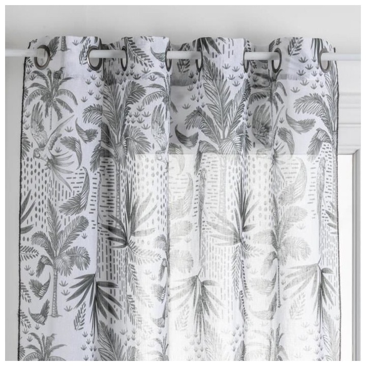 Voilage Fred Cuba - 140x240 cm - Kaki