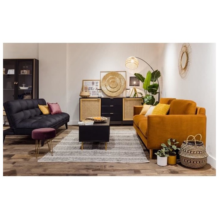 Décoration murale en métal Solea - 76 x 76 cm - Doré