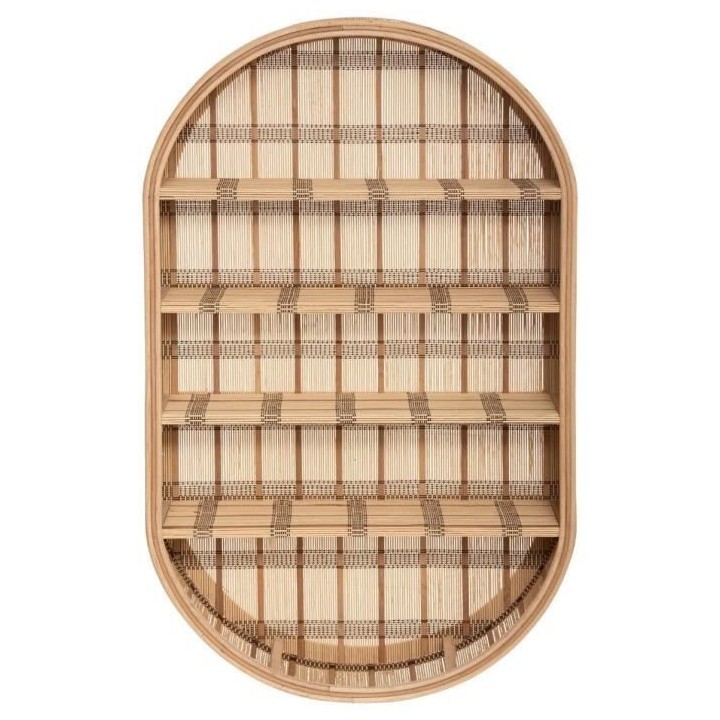 LOU Etagere murale en bambou - 91 x 56 cm