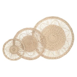 Déco Murale Seagrass - Ø18/28/38 cm - Beige