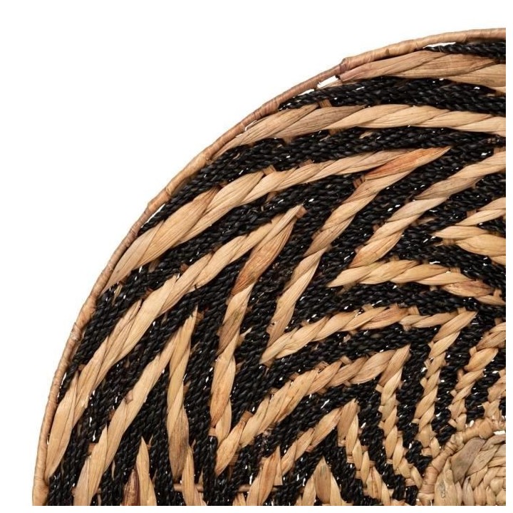 Lot de 3 Déco Murale Jacinthe Panier - Marron et noir