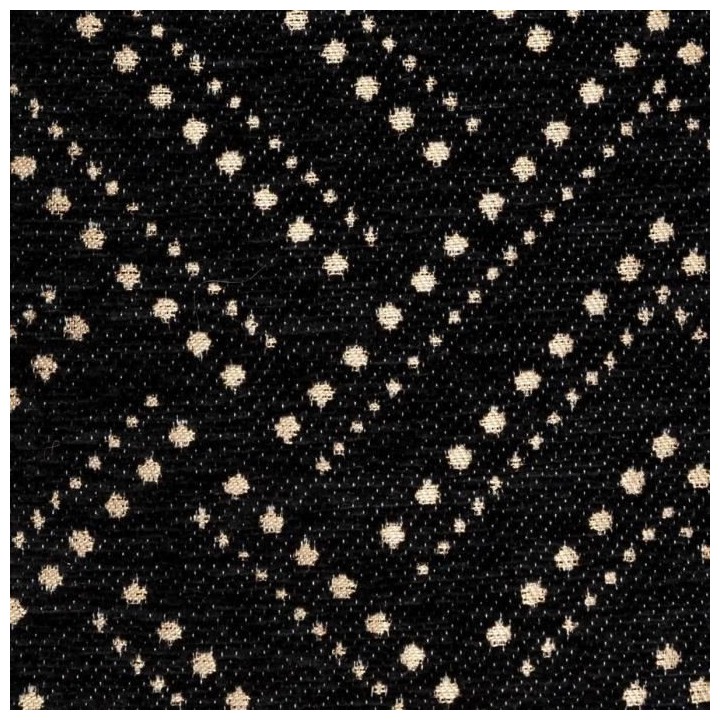 Housse de coussin Chenille Dot - 40 x 40 cm - Noir