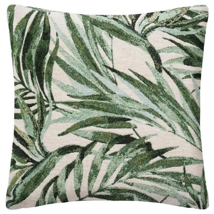 Housse coussin Jacquard Tropic - 40x40 cm