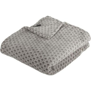 Plaid Flanelle Imprimé Otto 125 x 150 cm - Gris