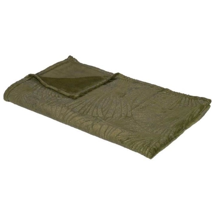 Plaid 3D 125 x 150 Kaki doré