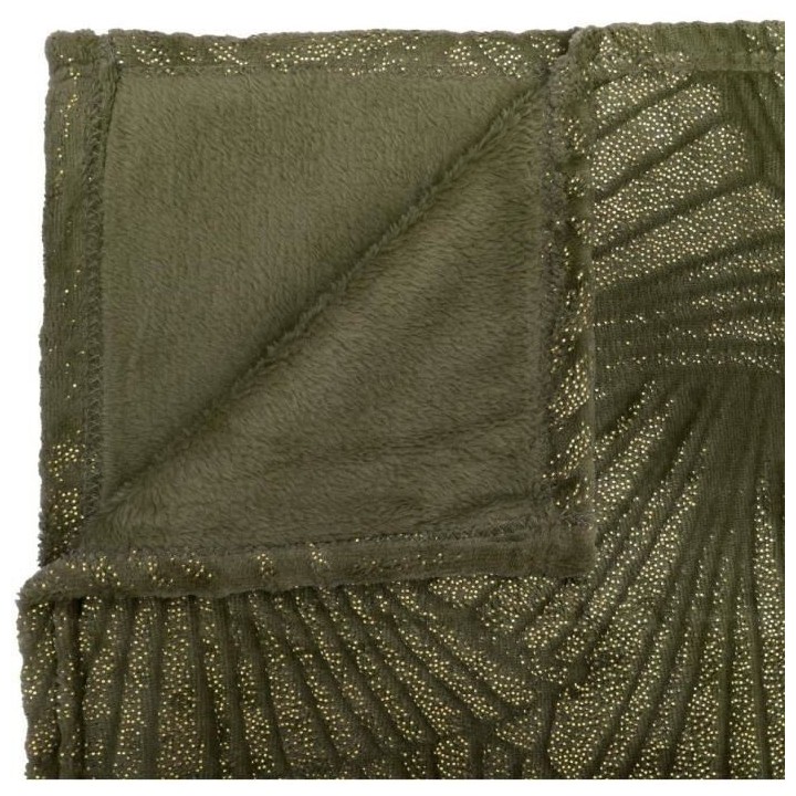 Plaid 3D 125 x 150 Kaki doré