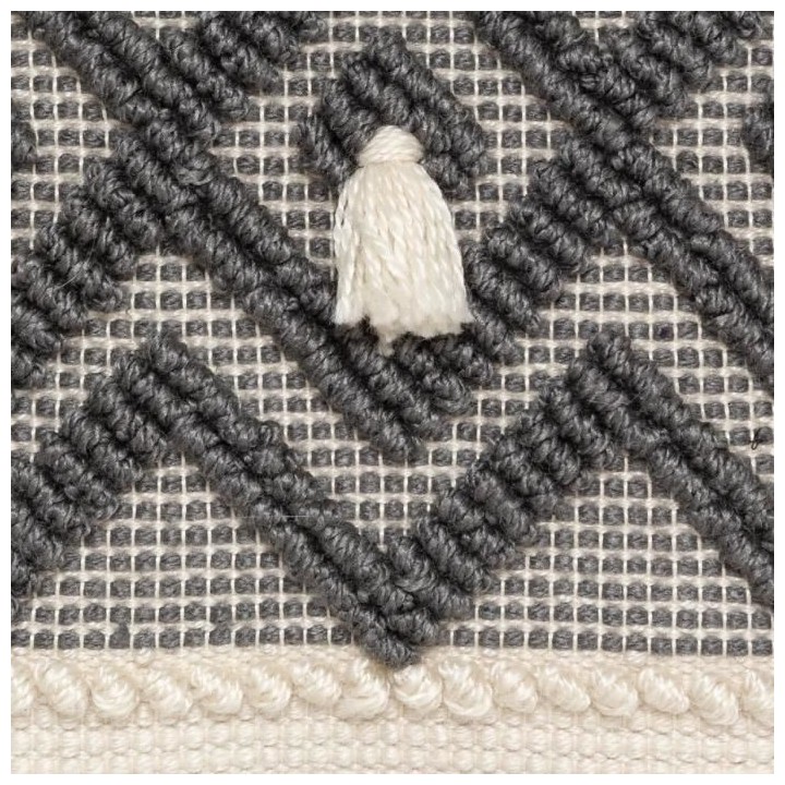 Coussin recycle Row - Gris - 45 x 45 cm