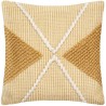 Coussin recycle Row - 45 x 45 cm - Ocre