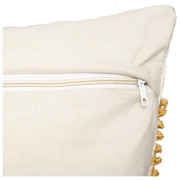 Coussin recycle Row - 45 x 45 cm - Ocre