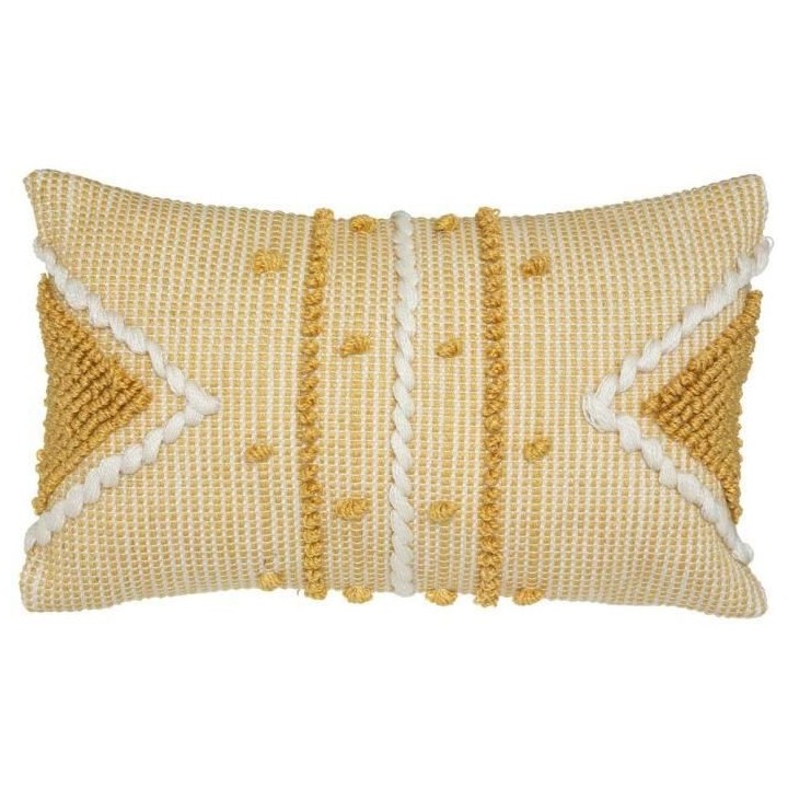 Coussin recycle Row - 30 x 50 cm - Ocre