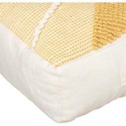 Coussin de sol recycle Row - 48 x 48 cm - Ocre