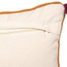 Coussin Coton a pompons Nam - 50 x 50 cm