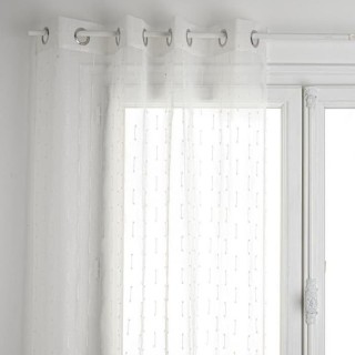 Voilage Leo - 140 x 240 cm - Blanc