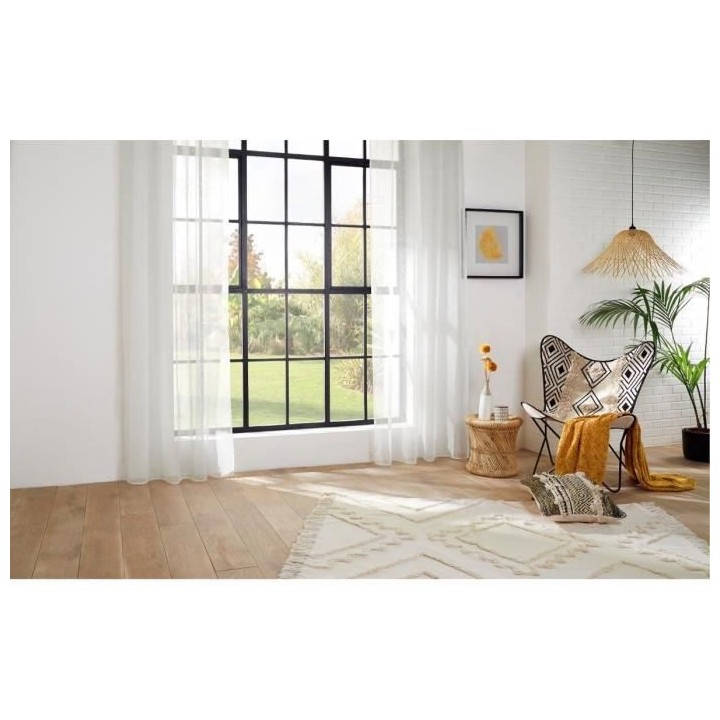 Voilage Leo - 140 x 240 cm - Blanc