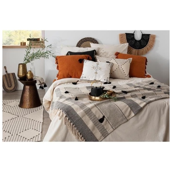 Jeté de lit coton Oasis - 130 x 180 cm