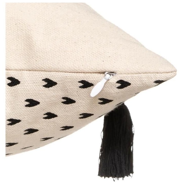 Housse coussin visage corde - 40x40 cm