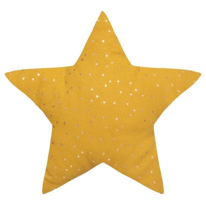 Coussin Berlingot étoile - Ocre