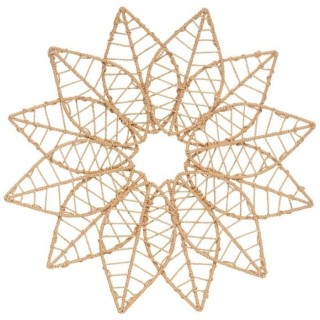 Déco murale métal et papier étoile D68