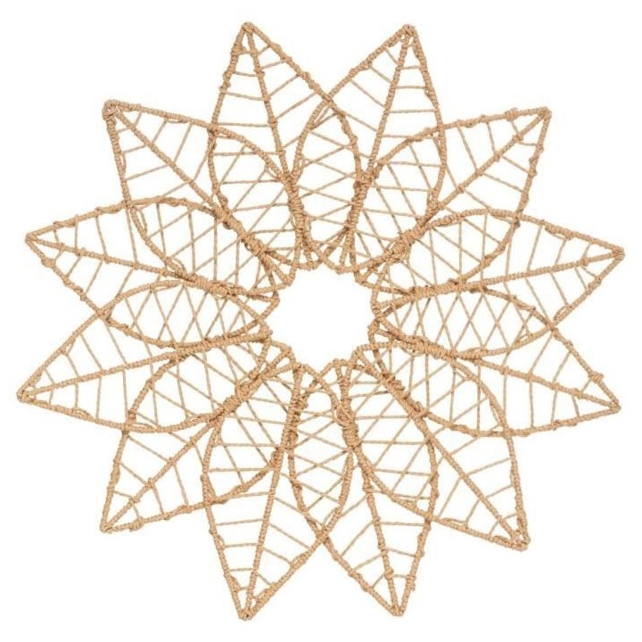 Déco murale métal et papier étoile D68