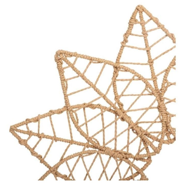 Déco murale métal et papier étoile D68