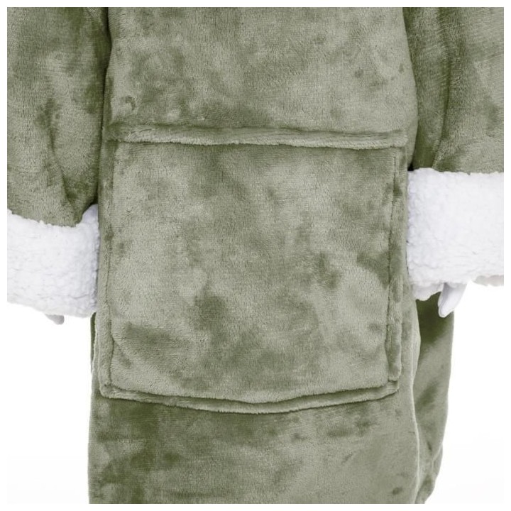 Plaid Sweat a capuche Dino - Vert