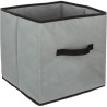 Boîte de rangement/tiroir pour meuble en tissu - 31 x 31 cm - Gris