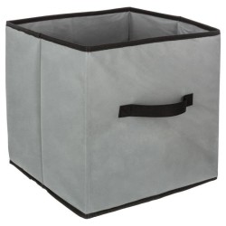 Boîte de rangement/tiroir pour meuble en tissu - 31 x 31 cm - Gris