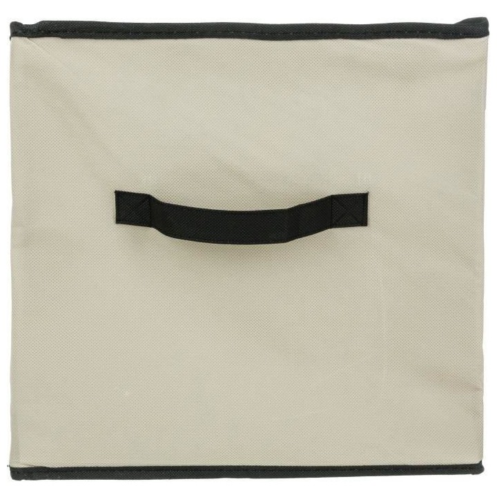 Boîte de rangement/tiroir pour meuble en tissu - 31 x 31 cm - Lin