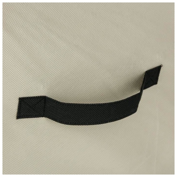 Boîte de rangement/tiroir pour meuble en tissu - 31 x 31 cm - Lin