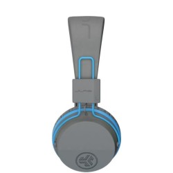 JLab Audio - JBuddies Studio Kids WirelessGrey/Blue - Casque sans fil - Bluetooth - Pliage compact - Autonomie BT 24h