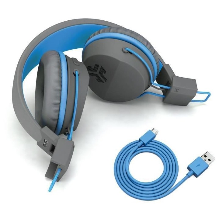 JLab Audio - JBuddies Studio Kids WirelessGrey/Blue - Casque sans fil